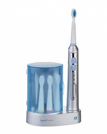 Зубная щетка звуковая электрич.CS Medica Sonic Pulsar CS-233-UV с заряд.устр. и ультраф.дезинфекторо
