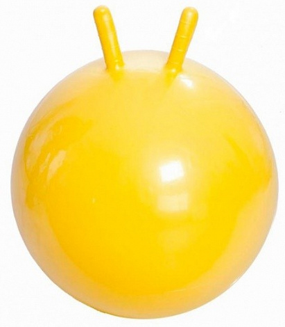 Мяч гимнастический ТРИВЕС М-345 с рожками, с насосом, для детей диаметр 45см