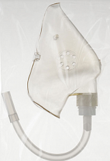 Маска лицевая для кислородно-аэрозольной терапии (взрослая, 2 клапана вывода)